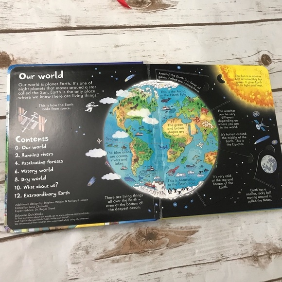 Usborne Look Inside Our World Lift the‎ flap hardcover book like new kids - Picture 2 of 10